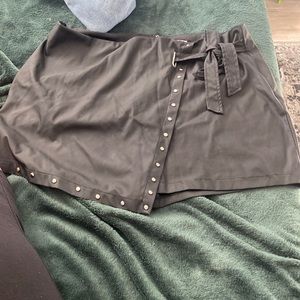 Fashion nova skort leather